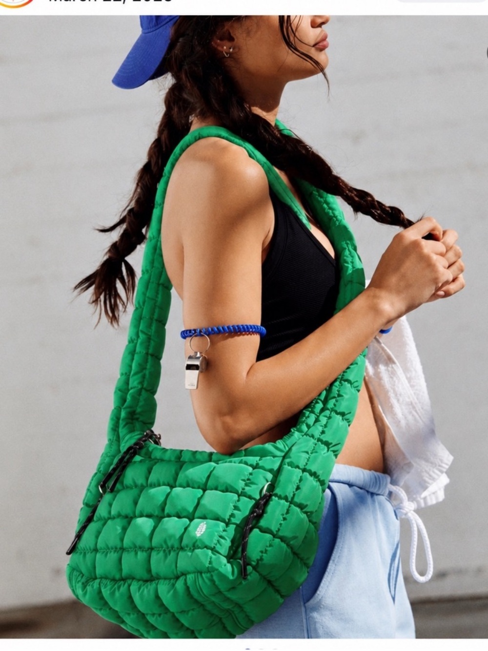 Free people kelly green carryall